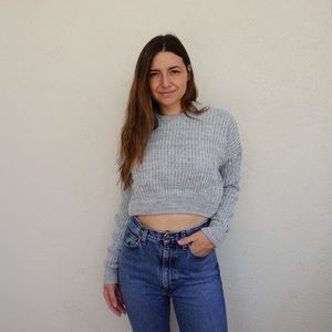 Ribbed Pullover Sweater by OU